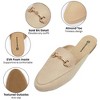 Alpine Swiss Erin Womens Flat Mules Loafers Round Toe Blackless Slide on Shoes - 3 of 4