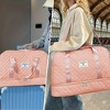 Luupatchy Three-dimensional Diamond Patterned Travel Bag, Dry Wet Separation , for Travel, Fitness Yoga, Weekend Tote Overnight Bag - 4 of 4