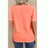 Imily Bela Womens T Shirt Deep V Neck Short Sleeve Casual Fit Basic Fashion Top - 3 of 4