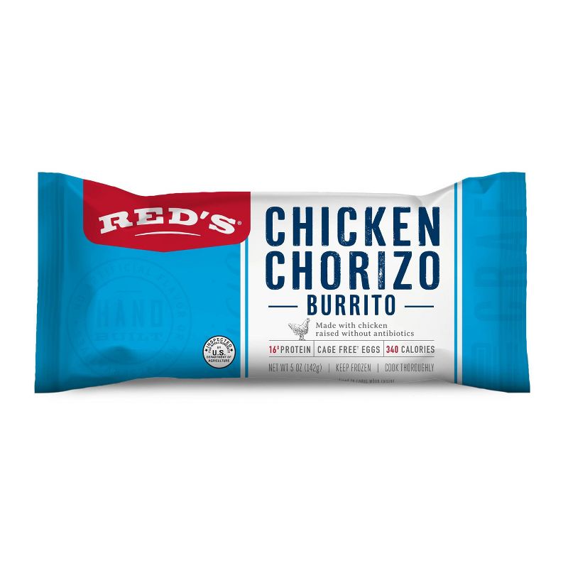 Red&#39;s Frozen Chicken Chorizo Egg Cheese Breakfast Burrito - 5oz, 1 of 6
