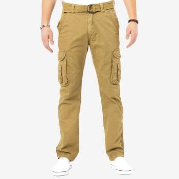 X RAY Men's Belted Classic Cargo Pants