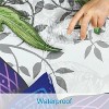 LunaLulinlk Floral Fabric Shower Curtain - 4 of 4
