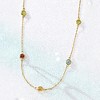Pure Collection by Ross-Simons 0.80 ct. t.w. Multi-Gemstone Station Necklace in 14kt Yellow Gold - 3 of 4