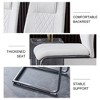 PAGED Dining Chairs Set of 4, Modern Kitchen Chair with Metal Legs and Padded Seat, PU Leather Living Room Chair for Dining Room - 4 of 4