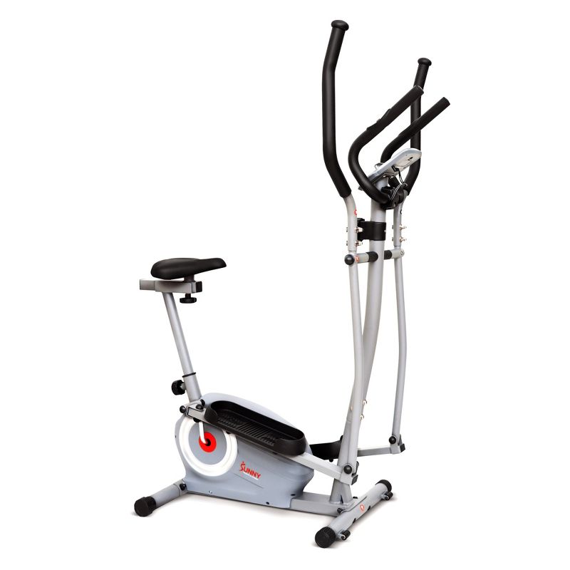 Sunny Health &#38; Fitness Essential Interactive Series Seated Elliptical Machine - Gray, 3 of 16