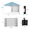 Best Choice Products 10x10ft Easy Setup Pop Up Canopy, Portable Tent w/ Side Wall, 1-Button Push, Case - 2 of 4