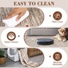 Indoor Modern Bordered Solid Color Area Rugs for Bedroom Living Room Easy Care Washable Soft Low Pile Non Slip Foldable Carpet - 3 of 4