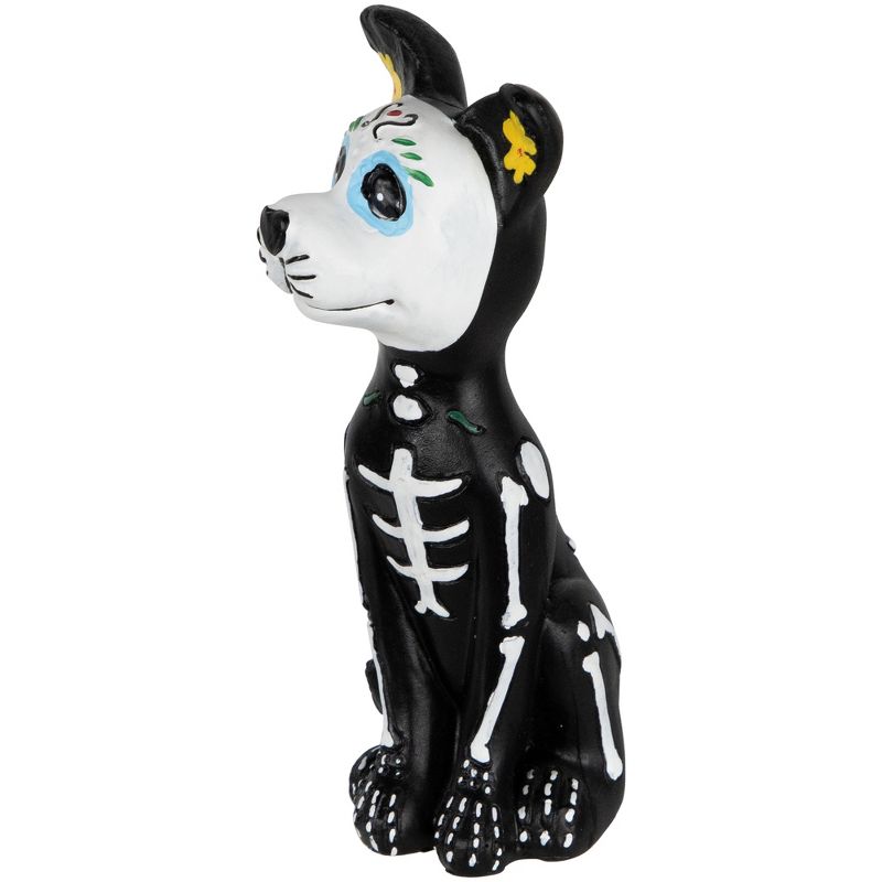 Northlight 5" Black Day of the Dead Skeleton Dog Figurine Decoration, 3 of 9