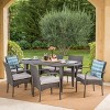 Carter 7pc Wicker Patio Dining Set - Gray - Christopher Knight Home - 2 of 4