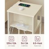 VASAGLE End Table with Charging Station, 3-Tier Side Table with USB Ports and Outlets Nightstand - 4 of 4