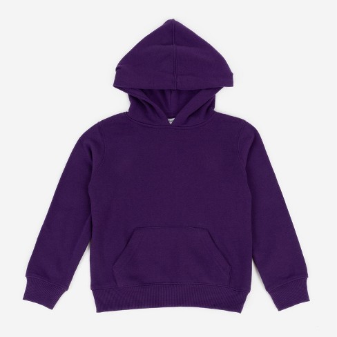 Leveret Kids Hooded Sweatshirt Kids Hoodie Pullover Sweatshirt With Kangaroo Pocket Dark Purple 4 Year