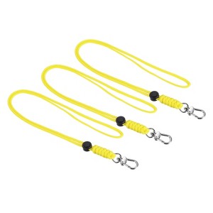Unique Bargains Braided Wrist Polyester Wallets ID Card Lanyard with Hook 3 Pcs - 1 of 4