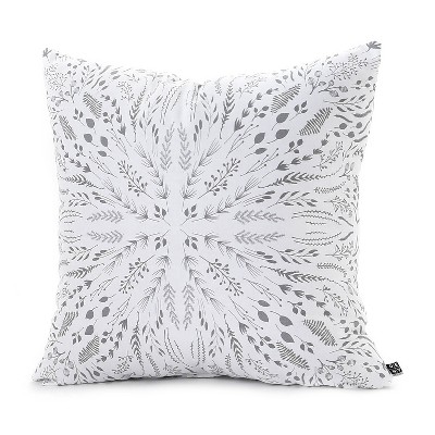 Gray/Abstract Iveta Abolina Maze Throw Pillow - (20"x20") - Deny Designs