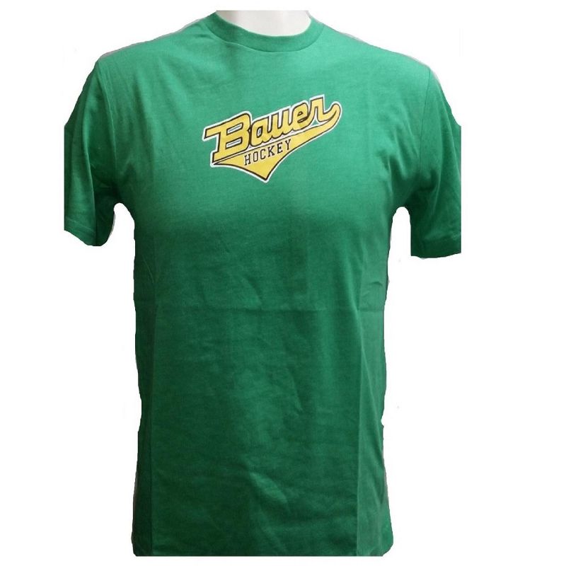 Bauer Hockey Short Sleeve Varsity Youth Green T-Shirt, X-Large, 1 of 4