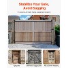 VEVOR Gate Building Kit, Fits 36 to 60 in Wide Openings, Up from 6 to 7 ft High Fence, Adjustable Gate Building Kit, Black - 3 of 4
