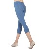 Memoi Priga Denim Cotton Capri Jean Leggings - 2 of 4