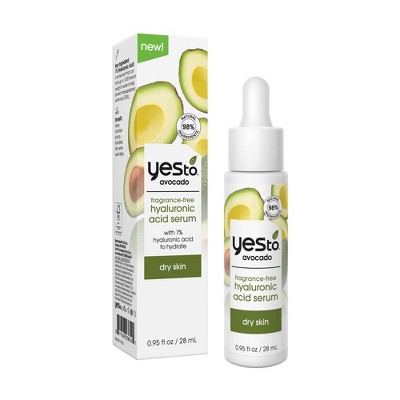 Yes To Avocado Fragrance Free Hyaluronic Acid Serum - 1 fl oz