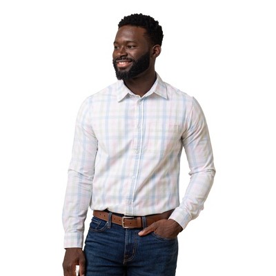 Hope & Henry Men's  Long Sleeve Seersucker Button Down Shirt