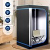 SereneLife Compact Portable Steam Sauna - Black - image 2 of 4