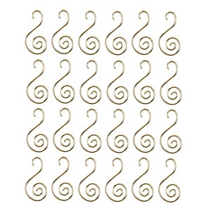 Old World Christmas Blown Glass Christmas Ornament, Ornaments S-Hooks For Christmas Trees, 24 Pack - 1 of 2
