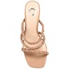 Journee Collection Womens Reagaan Tru Comfort Foam Open Square Toe Block Heel Sandals Tan 9.5 - 4 of 4