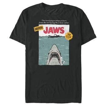 Men's Jaws Retro Comic Book Shark T-shirt : Target