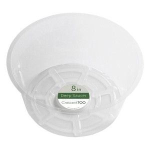Crescent Garden 3.7 in. H X 8 in. D Plastic Plant Saucer Clear (Pack of 50) - 1 of 1