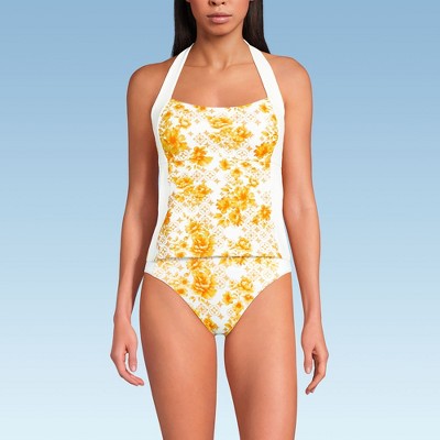 Lands' End Women's Seamed Halter Tankini Top