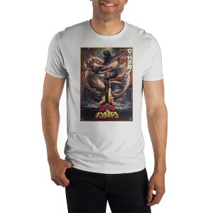 Mens White Godzilla Classic Monster Movie Graphic Tee - 1 of 1