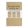 Accoutrements Grump, Things That Annoy Me: Set of 3 Notebooks - 2 of 4