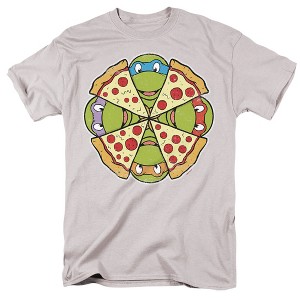 Men's Teenage Mutant Ninja Turtles Pizza Pie T-Shirt - 1 of 4