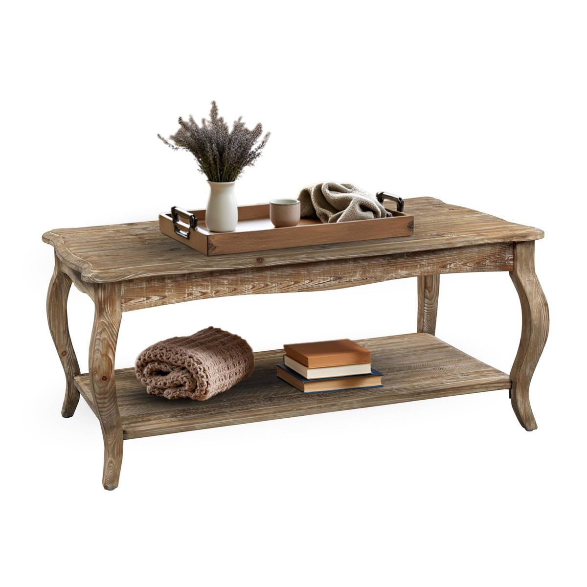 Rustic Reclaimed Coffee Table Driftwood - Alaterre Furniture