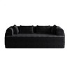 TIRAMISUBEST 78.7 inch Convertible Sleeper Sofa Bed Chenille Floor Lounge Couch with Cylindrical Pillow Side Pocket - 2 of 4