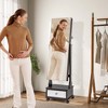 Costway Jewelry Cabinet Armoire Full-Length Mirror Lockable with 3-Color LED Lights Brown/Coffee/White - 4 of 4
