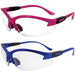 2 Pairs of Birdz Eyewear Flamingo Safety Glasses with Clear, Clear Lenses - 1 of 4