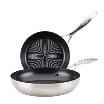 Circulon Next Generation Stainless Steel Twin Pack: 8" & 10.5" Open Frying Pans
