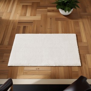 SEVOBAL Bathroom Rugs Bath Mat Rug Home Decor Carpet Shower Mat Non-Skid for Bathtub Side Floor Shower Room Bathroom, Off-White, 40"*24"*0.75" - 1 of 4