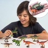 12-Piece Mini Dinosaur Figures - Realistic Cake Topper & Play Set for Kids - 3 of 4