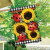 Ladybugs And Sunflowers Summer House Flag Floral Everyday 28" x 40" Briarwood Lane - 4 of 4