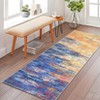 Modern Abstract Living Room Area Rug for Home Decor, Large Soft Non Slip Washable Carpet for Bedroom Dining Room - 3 of 4