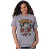 Betty Boop Biker BBMC Roses Tattoo Womens Graphic T Shirt Tees Brisco Brands - 3 of 4