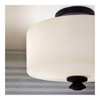 Crystorama Lighting Travis 2 - Light Flush Mount in  Black Forged - 4 of 4