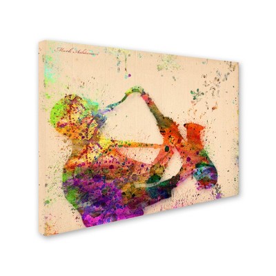 Trademark Fine Art -Mark Ashkenazi 'Saxophone' Canvas Art
