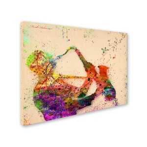 Trademark Fine Art -Mark Ashkenazi 'Saxophone' Canvas Art - 1 of 3