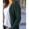 Women's Cable Knit Wrap Sweater - Grace & Lace - 4 of 4
