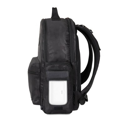 Eddie Bauer Camo Backpack Diaper Bag - Black