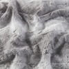 Sapphtopaz 1PC Luxuriously Oversized Faux Fur Throw Blanket, Reversible Blanket, 70x60", Machine Washable and Steam Iron for Living Room or Bedroom - 4 of 4