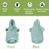 Unique Bargains Pet Dog Warm Hoody Coat Clothes Green Large Size - 4 of 4