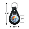 My Little Pony Rainbow Dash Face Black Leather Keychain - 2 of 4
