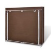 vidaXL Shoe Rack Brown Powder-coated Tubes 45.3x11.0x43.3in Lightweight - Brown - 4 of 4